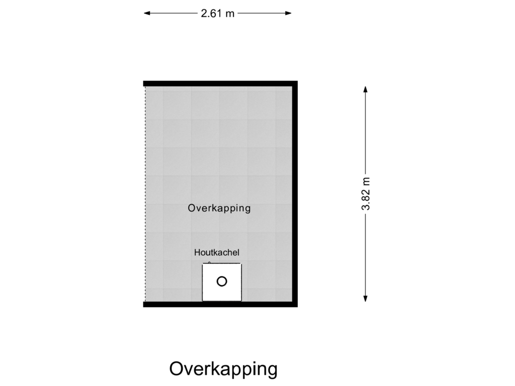 Bekijk plattegrond van Overkapping van Kon Wilhelminastraat 2