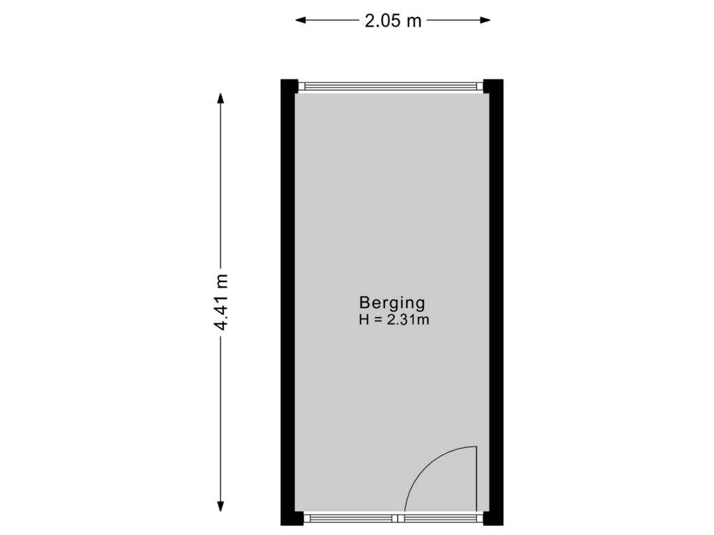 Bekijk plattegrond van Berging van Van Borselenstraat 130