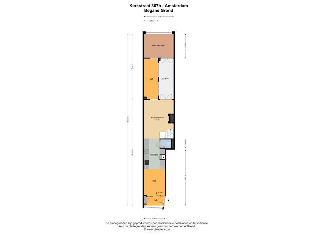 Bekijk plattegrond van BEGANE GROND van Kerkstraat 367-H