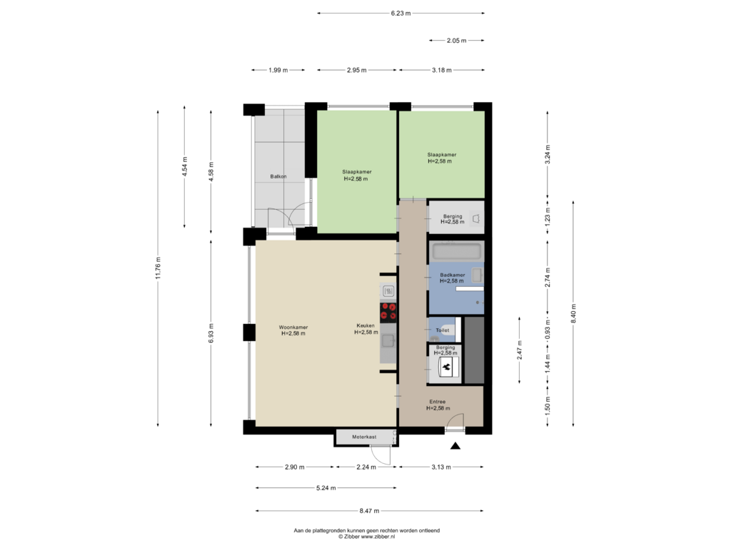 Bekijk plattegrond van Appartement van Maashaven N.z. 661