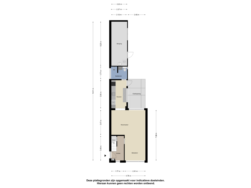 View floorplan of Begane Grond of Beatrixstraat 4