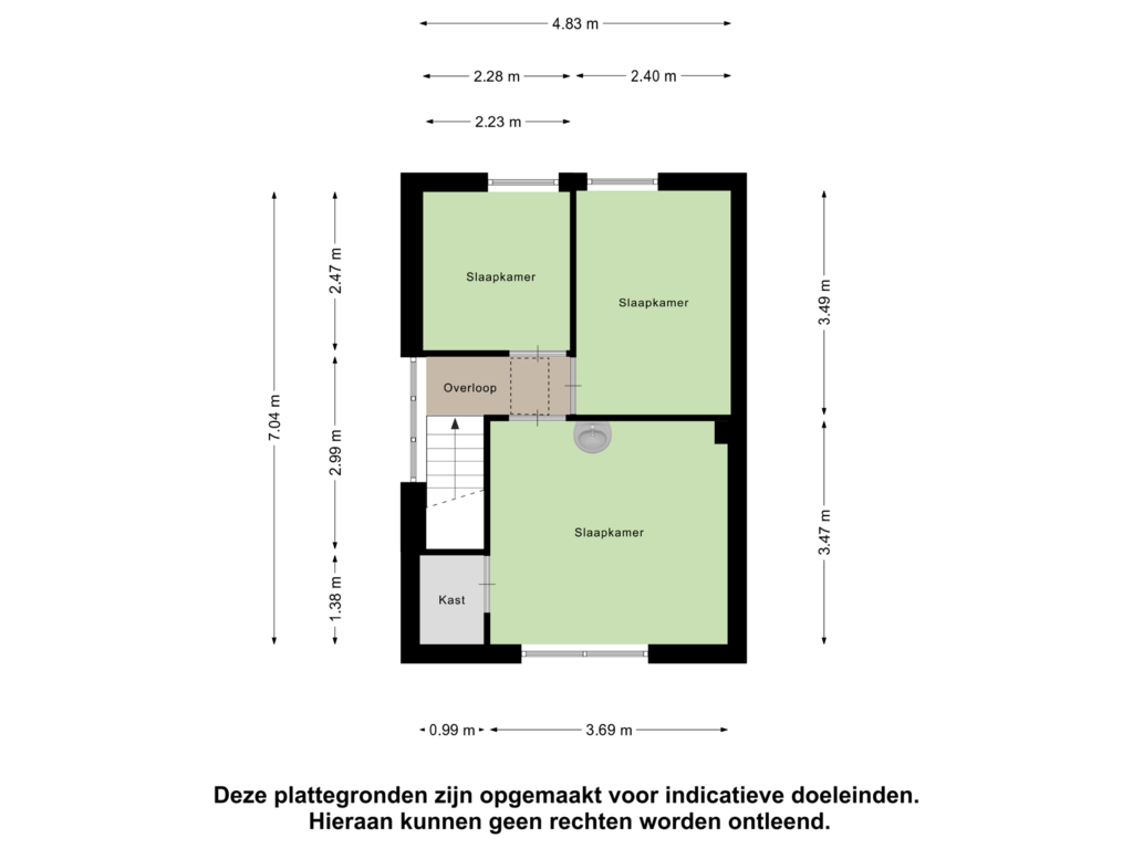 View floorplan of Eerste Verdieping of Beatrixstraat 4