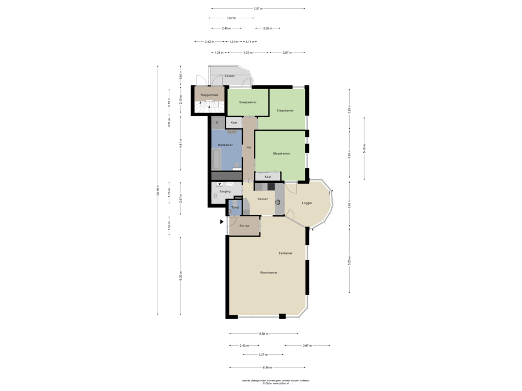 Bekijk plattegrond van Appartement van Maasboulevard 123