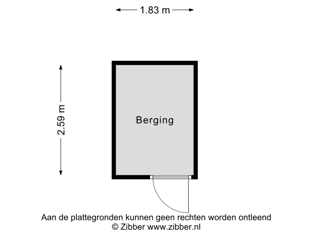 Bekijk plattegrond van Berging van Maasboulevard 123