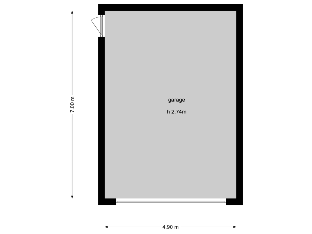 Bekijk plattegrond van Garage van Liduinalaan 12