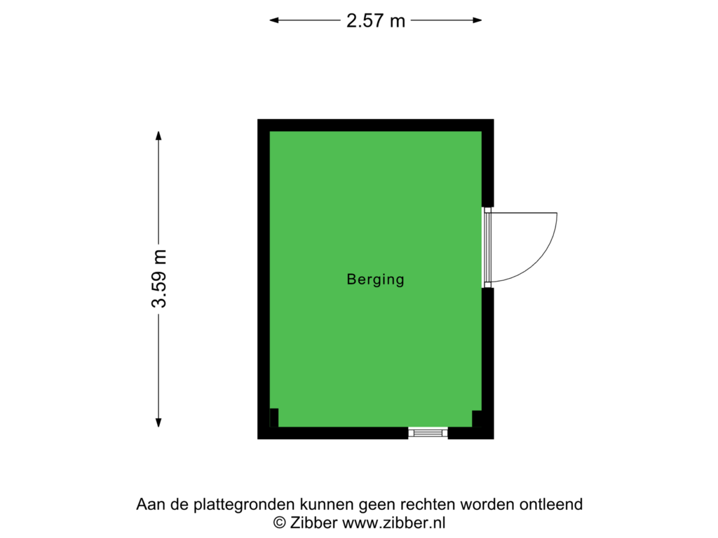 Bekijk plattegrond van Berging van Mgr. Zwijsenstraat 18