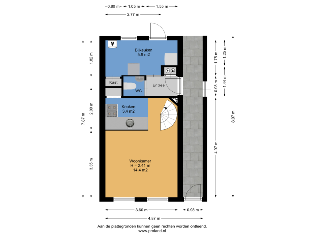 Bekijk plattegrond van Begane Grond van Lytse Buorren 10