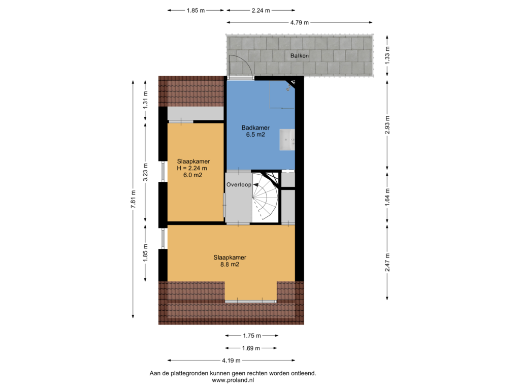 Bekijk plattegrond van 1e Verdieping van Lytse Buorren 10