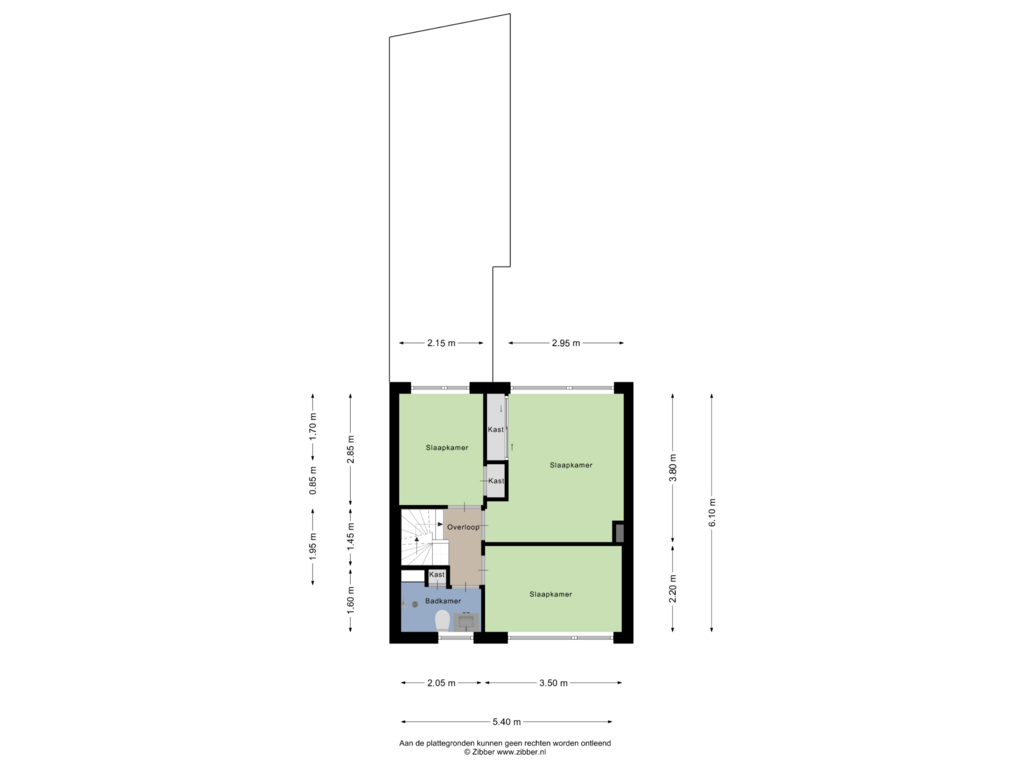 Bekijk plattegrond van Eerste Verdieping van Rederijkersstraat 22