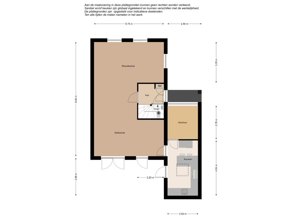 Bekijk plattegrond van Beganegrond van Gerbera 21