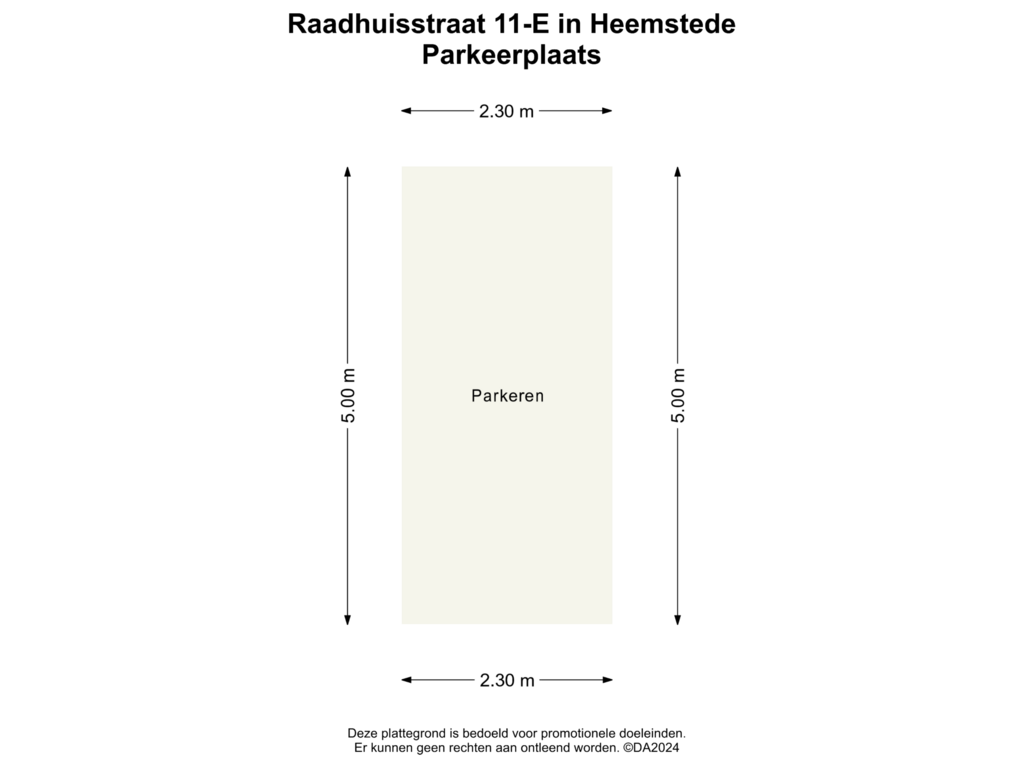 Bekijk plattegrond van Parkeerplaats van Raadhuisstraat 11-E