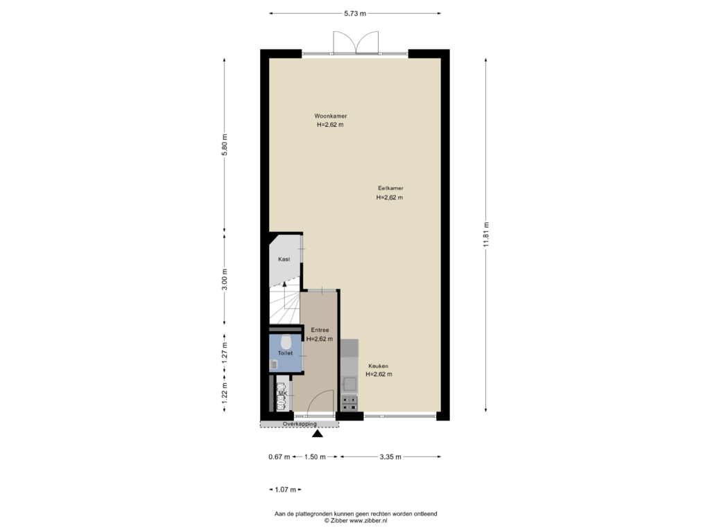 View floorplan of Begane Grond of Dirk Smeetslaan 8