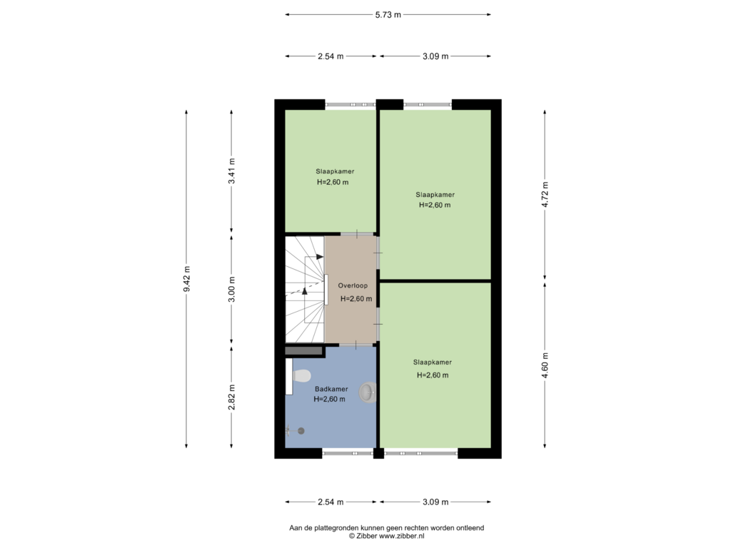 View floorplan of Eerste Verdieping of Dirk Smeetslaan 8