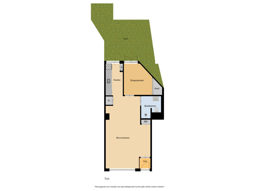 Bekijk plattegrond van Tuin van Van Boetzelaerstraat 71-H