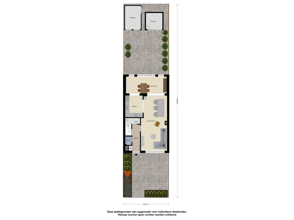 Bekijk plattegrond van Begane Grond Tuin van President van Heelstraat 57