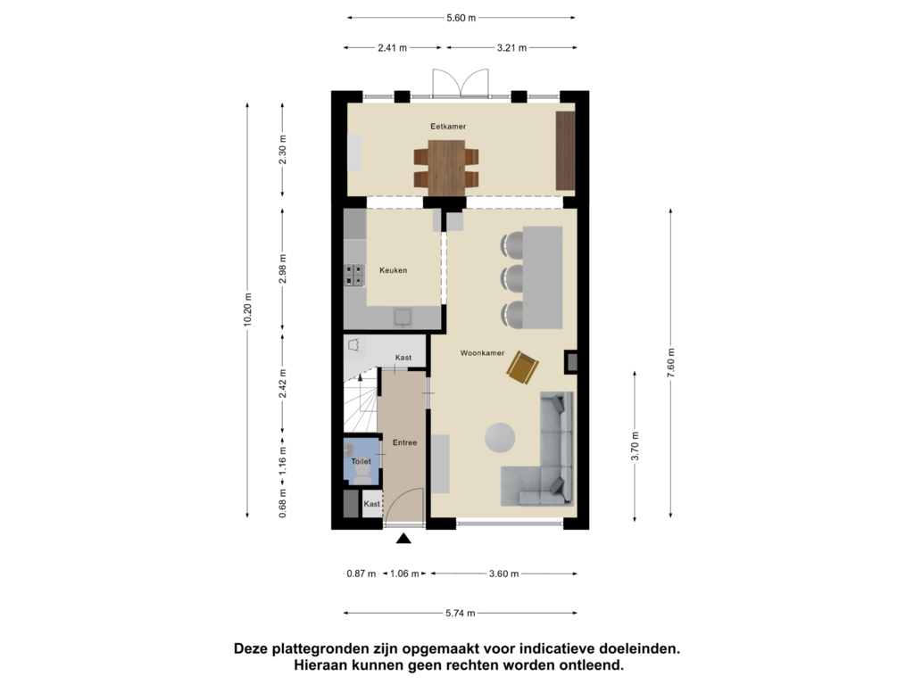 Bekijk plattegrond van Begane Grond van President van Heelstraat 57