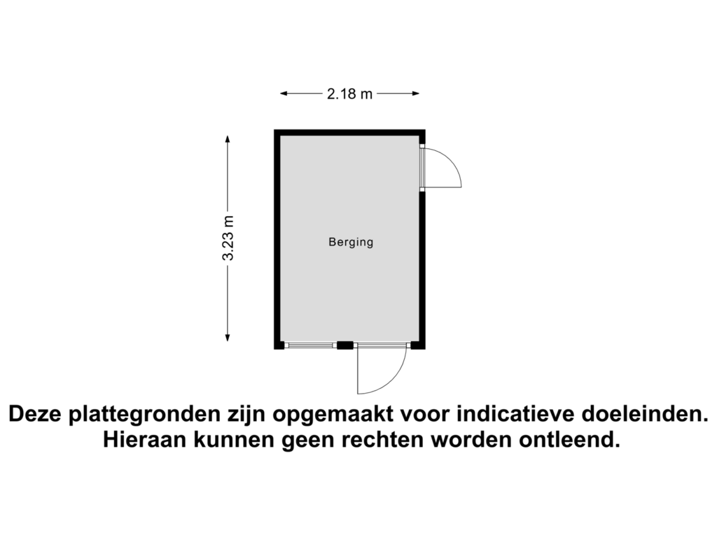 Bekijk plattegrond van Berging van President van Heelstraat 57