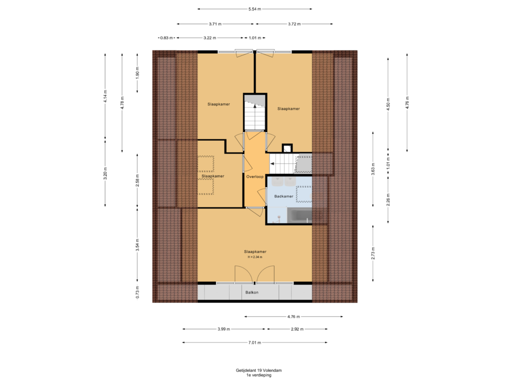 Bekijk plattegrond van 1e verdieping van Getijdelant 19