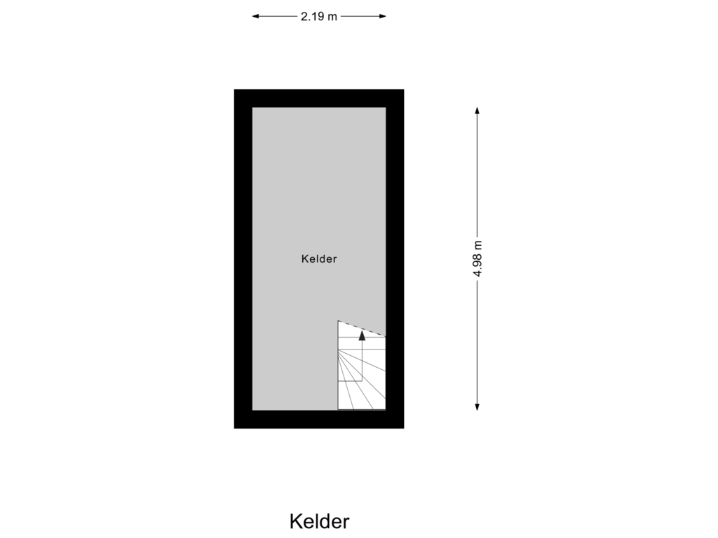 Bekijk plattegrond van Kelder van Tulpstraat 1