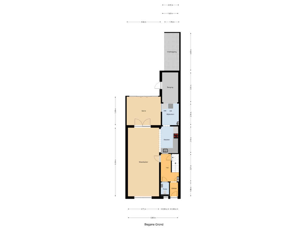 Bekijk plattegrond van Begane Grond van Tulpstraat 1