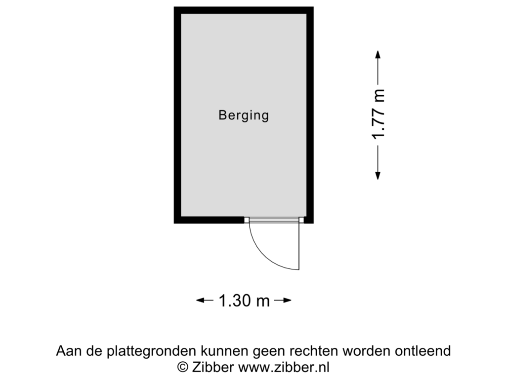 View floorplan of Berging of President Kennedylaan 389