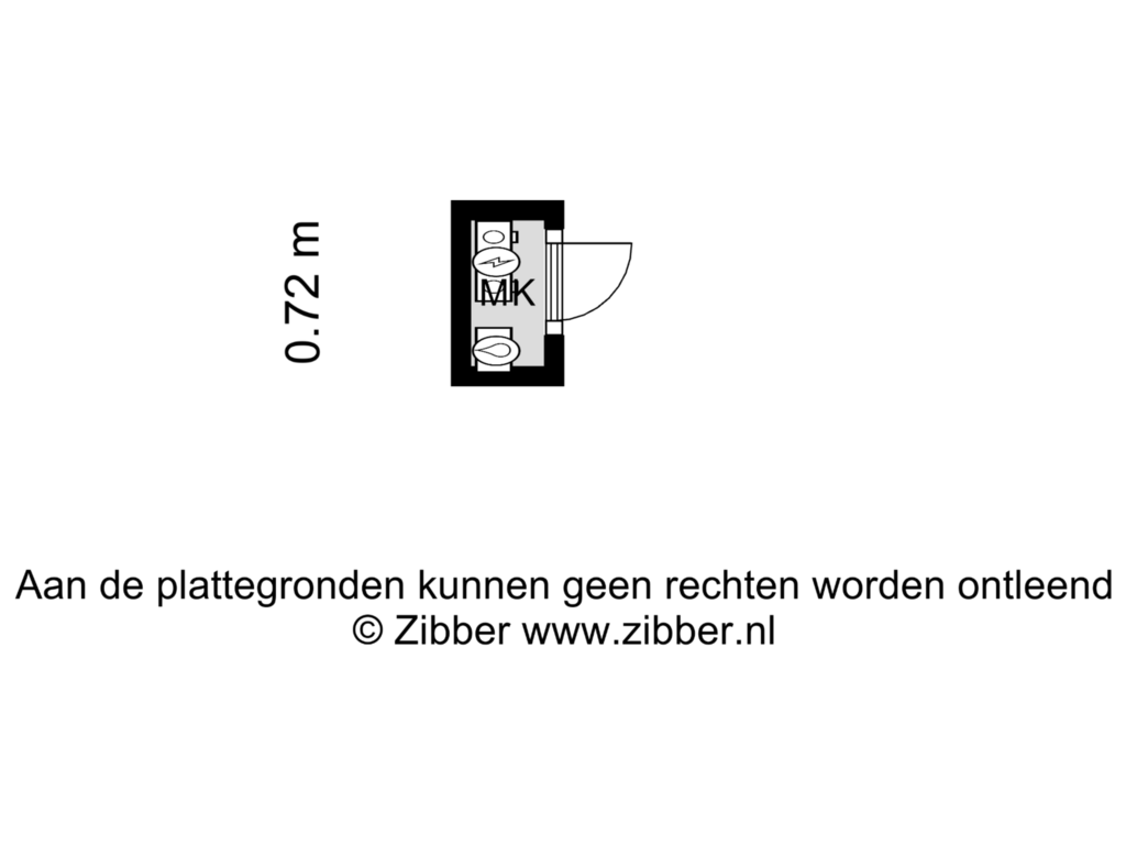 View floorplan of MK of President Kennedylaan 389