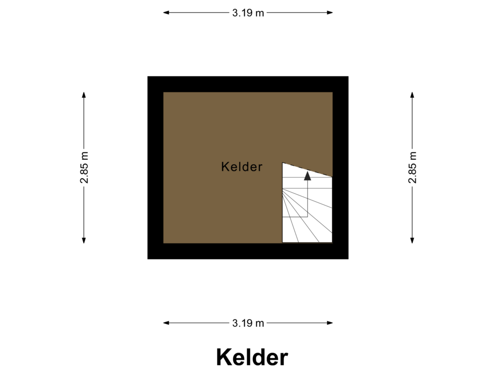 Bekijk plattegrond van Kelder van Houtmolen 14