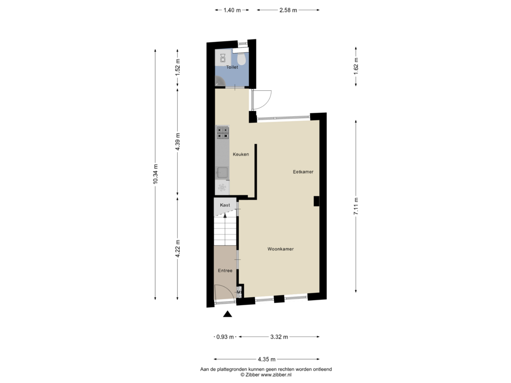 Bekijk plattegrond van Begane grond van Vlusch 24