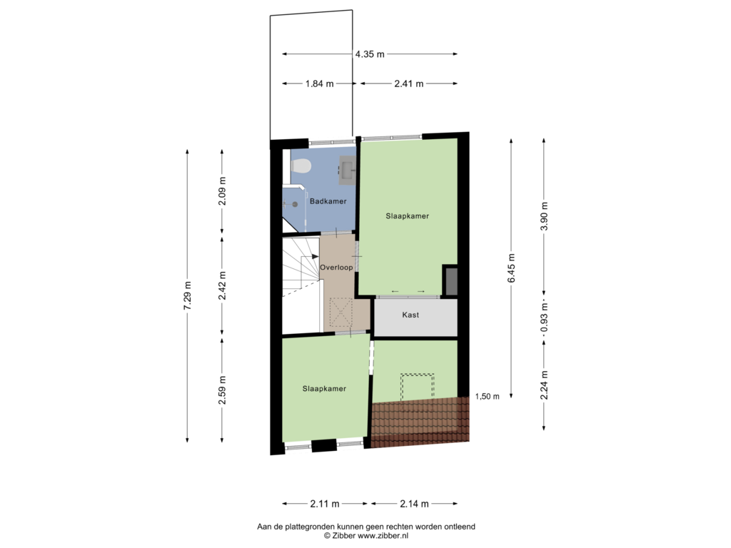 Bekijk plattegrond van Eerste verdieping van Vlusch 24