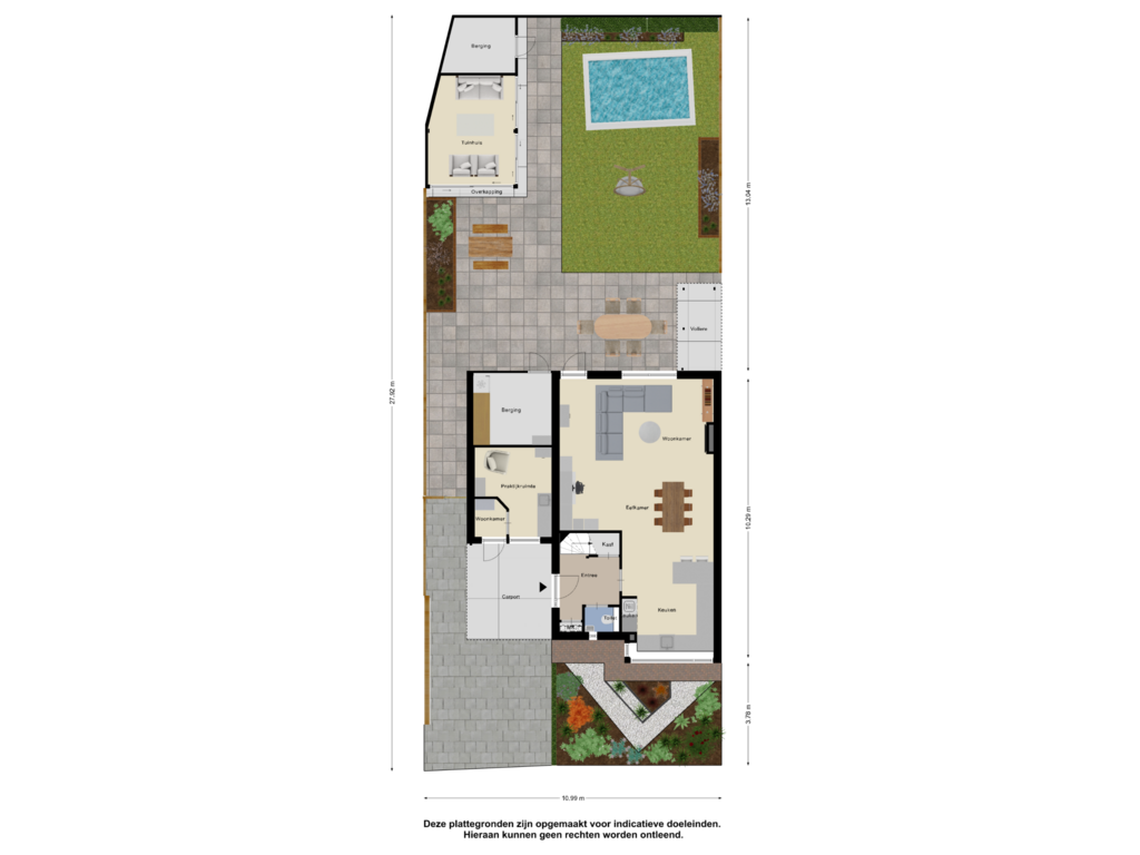 Bekijk plattegrond van Begane Grond Tuin van Oude Barneveldseweg 14