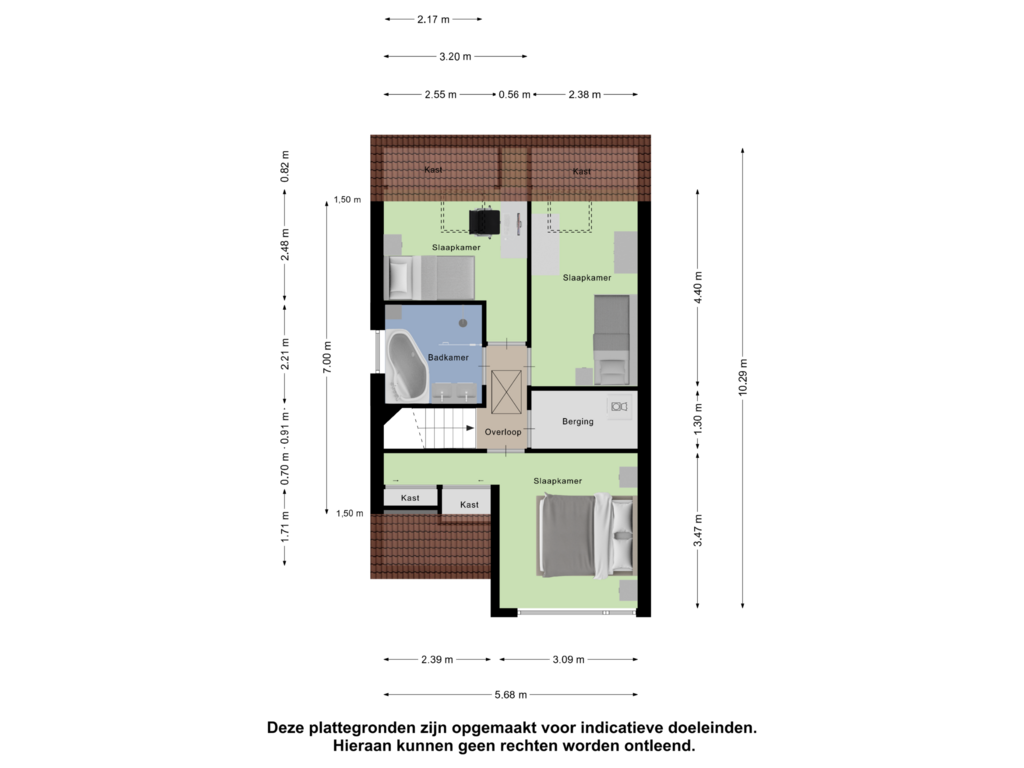 Bekijk plattegrond van Eerste Verdieping van Oude Barneveldseweg 14