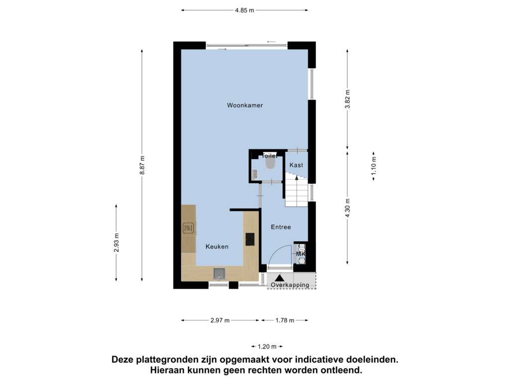 Bekijk plattegrond van Begane Grond van Malachietstraat 87