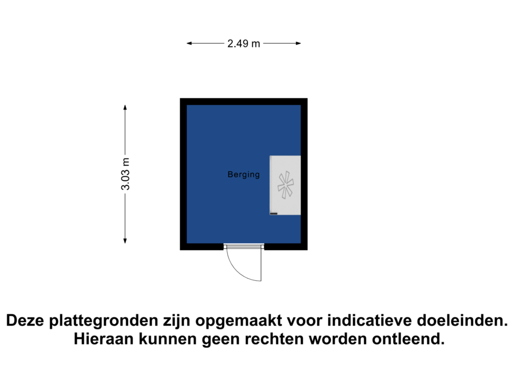 Bekijk plattegrond van Berging van Malachietstraat 87