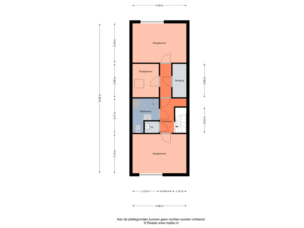 Bekijk plattegrond van Verdieping 2 van Antilopespoor 270