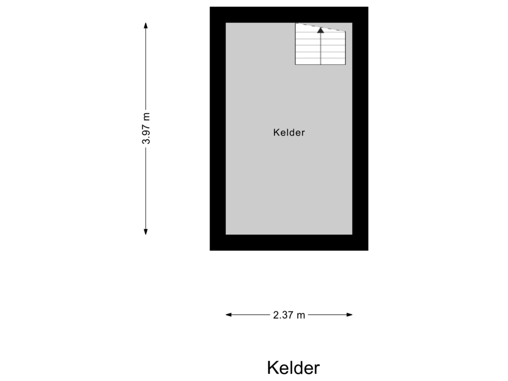 Bekijk plattegrond van Kelder van Nieuwkuijksestraat 18