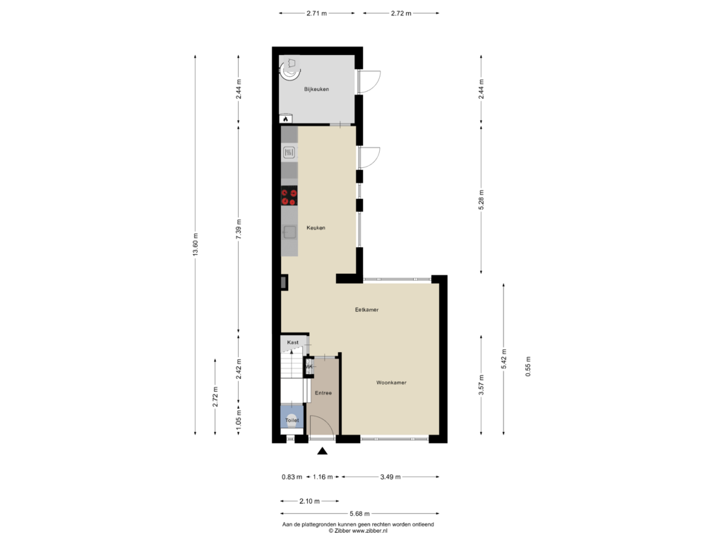 Bekijk plattegrond van Begane grond van Zulthereschweg 47