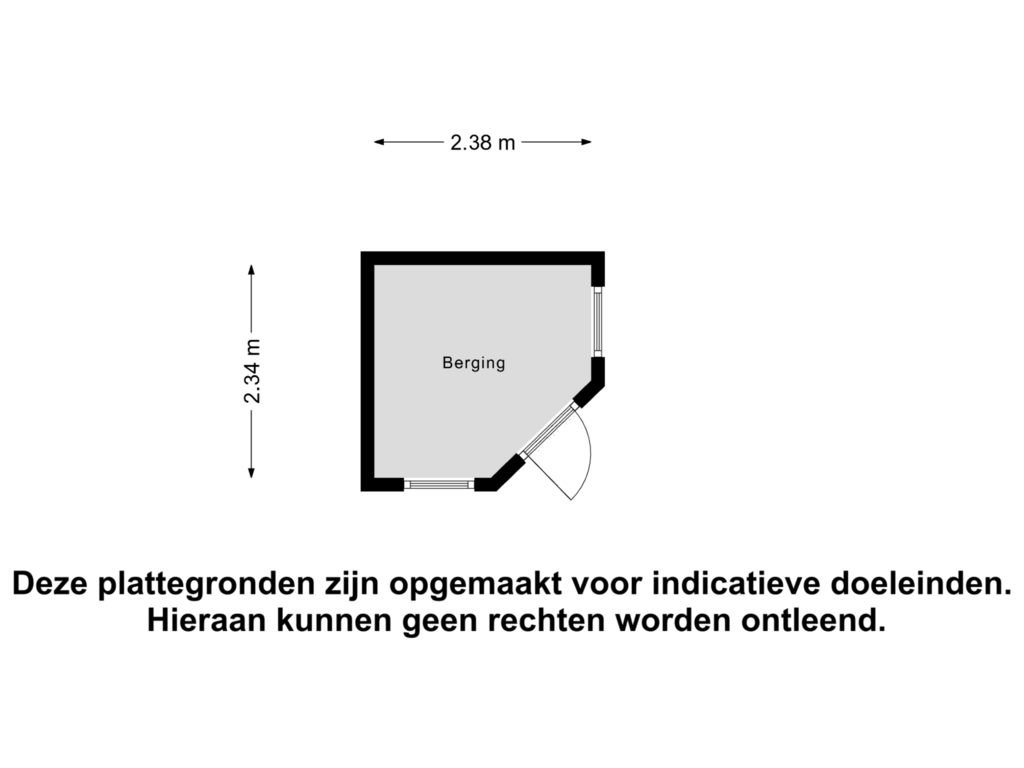 View floorplan of Berging of Buizerd 140