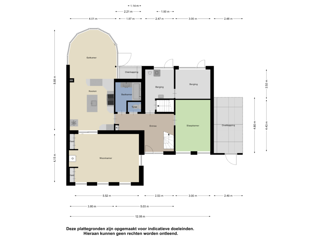 Bekijk plattegrond van Begane Grond van Graaf Jansdijk 80