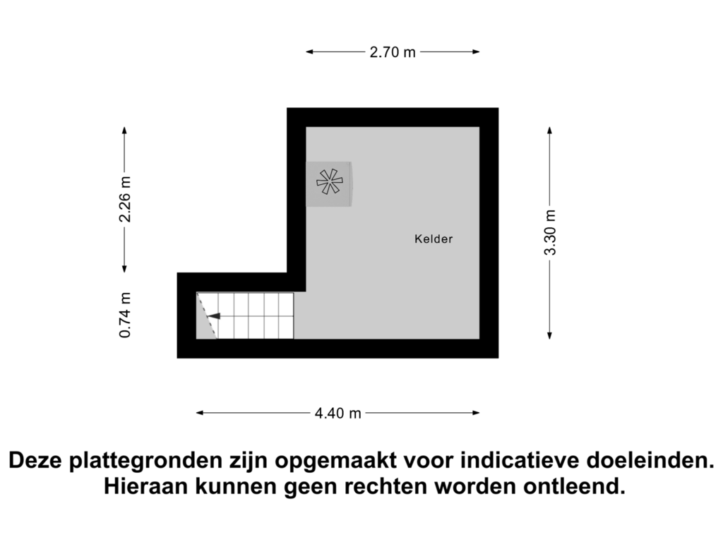 Bekijk plattegrond van Kelder van Graaf Jansdijk 80