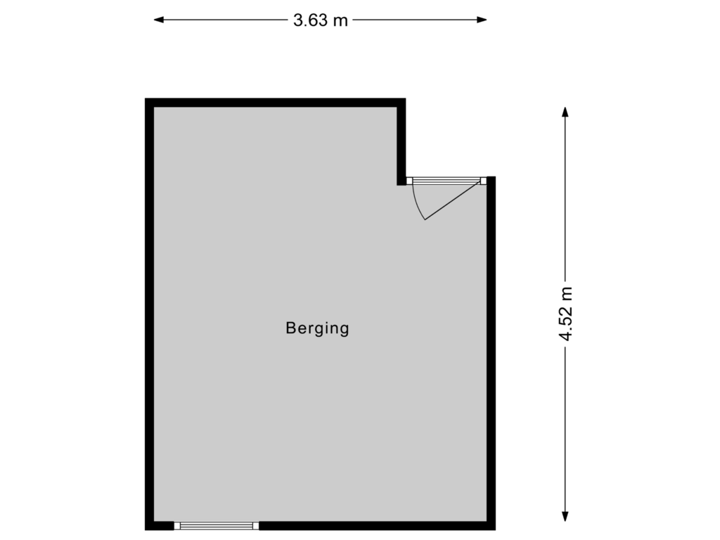 Bekijk plattegrond van Berging van Da Costaplein 14-C