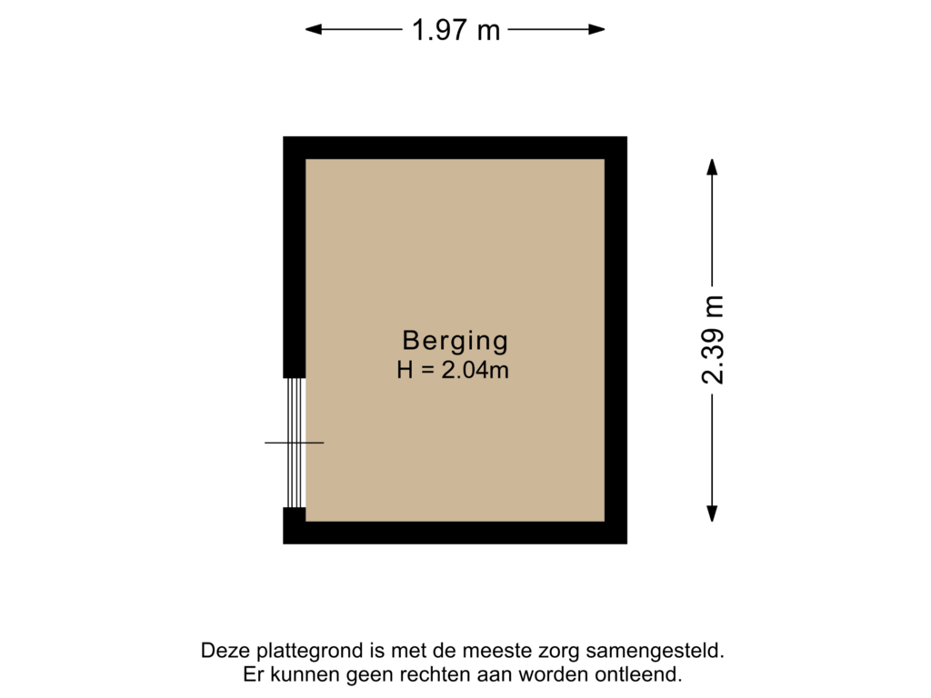 View floorplan of Berging of Watersnip 37