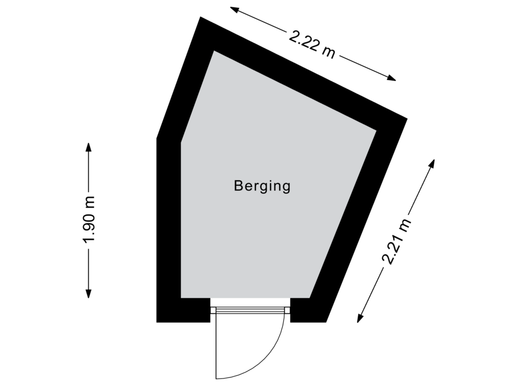 View floorplan of Berging of Rembrandtlaan 25-2