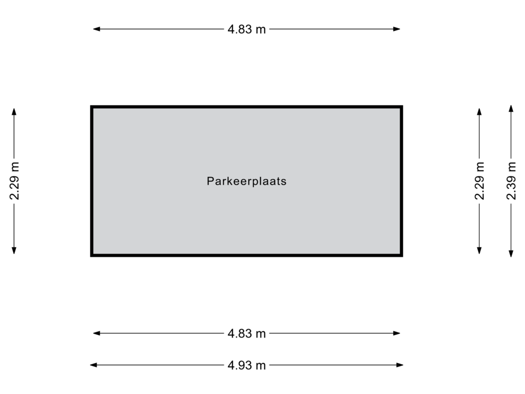 View floorplan of Parkeerplaats of Rembrandtlaan 25-2