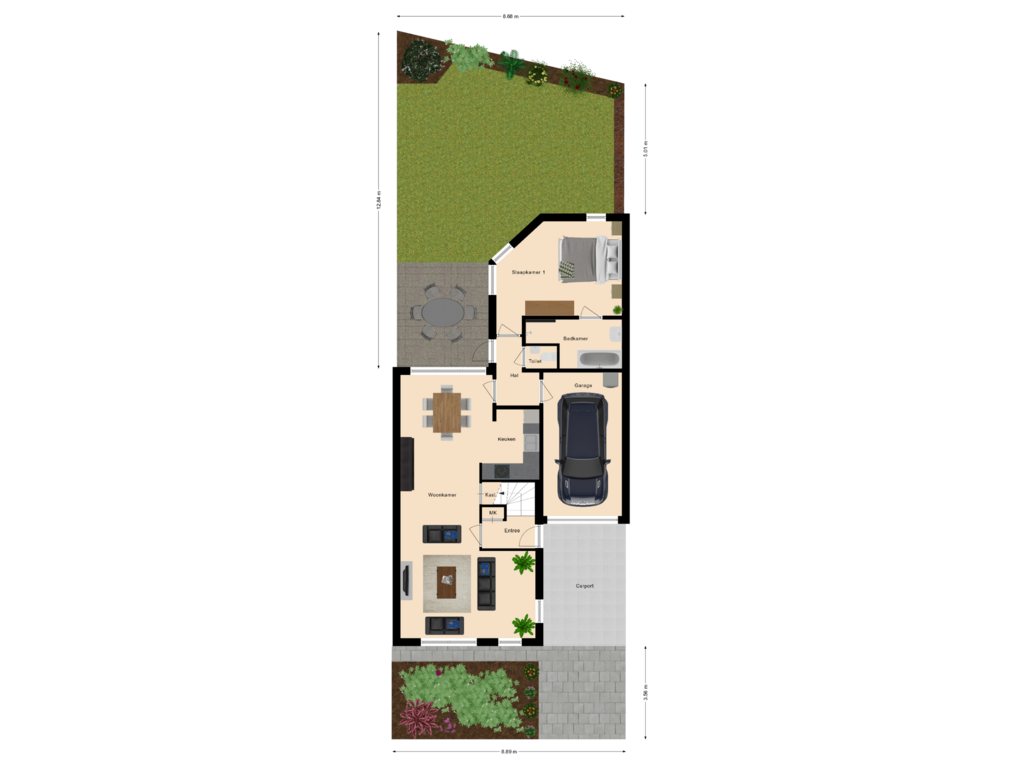 Bekijk plattegrond van Situatie van Hulstbeemd 48