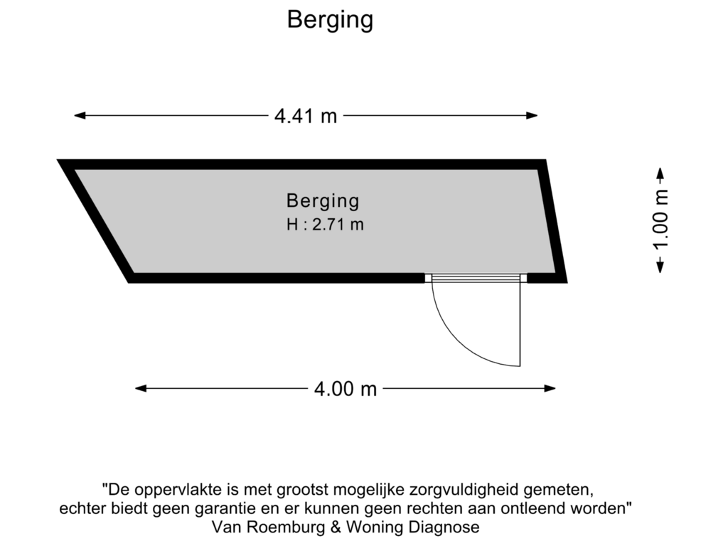 View floorplan of Berging of Muldershofweg 9