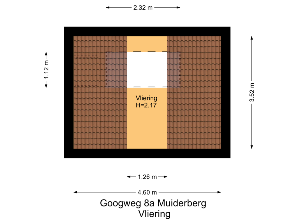 View floorplan of Vliering of Googweg 8-A