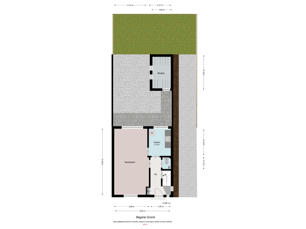 Bekijk plattegrond van Begane Grond van Stasstraat 33