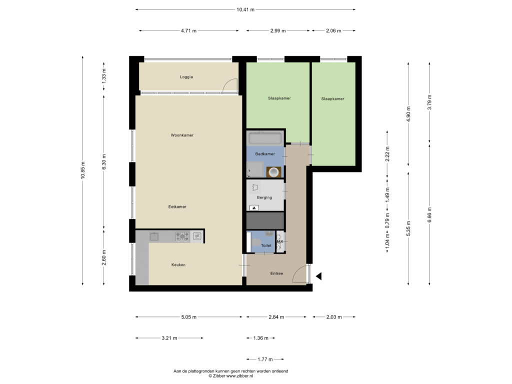 View floorplan of Appartement of Buxusplaats 118