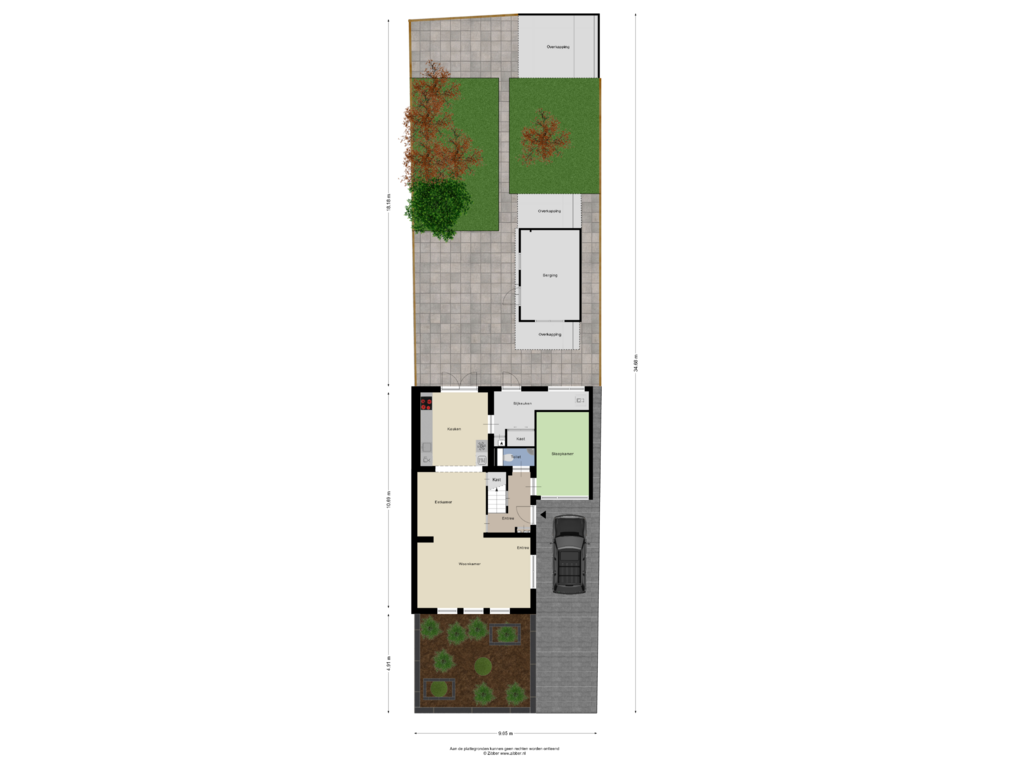 View floorplan of Begane grond_tuin of Obrechtlaan 134