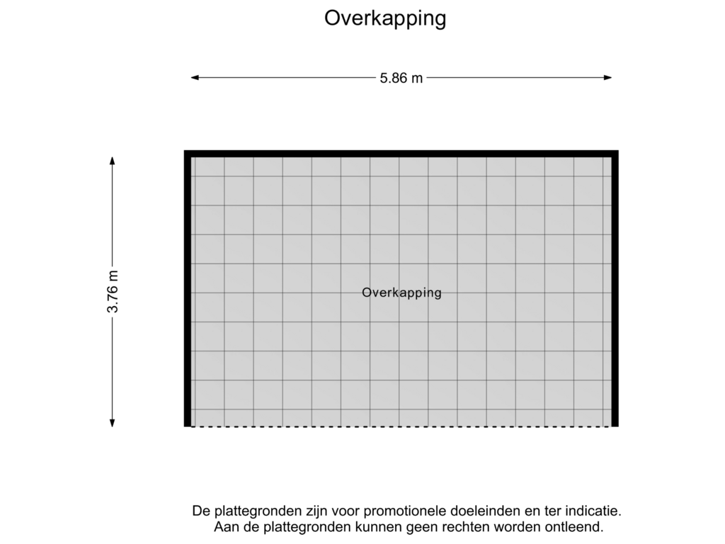 View floorplan of Overkapping of Erfsebosweg 59